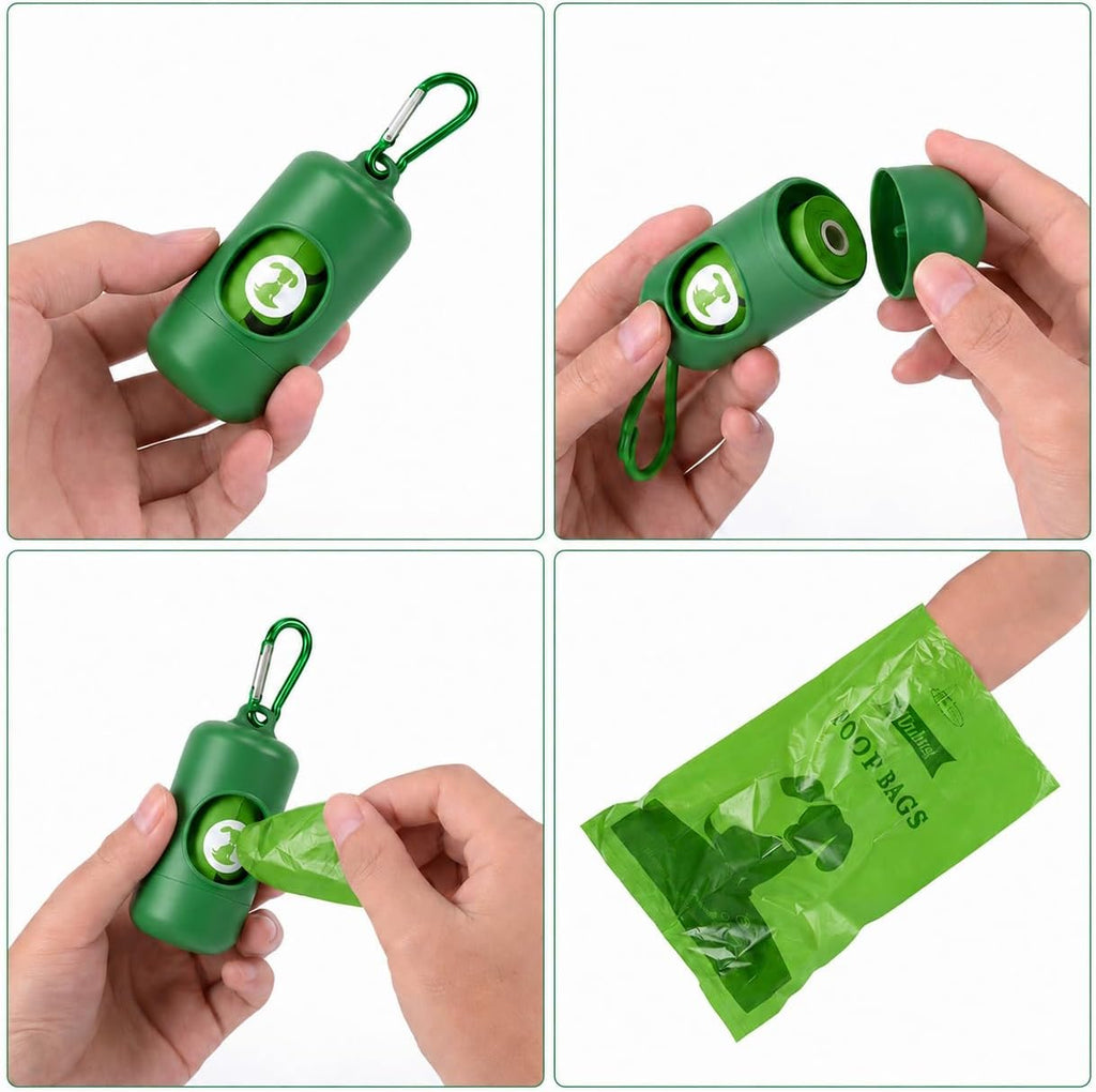 Dog Poop Bags Rolls with Dispenser– Keep Hands Clean 450 Count - Scented