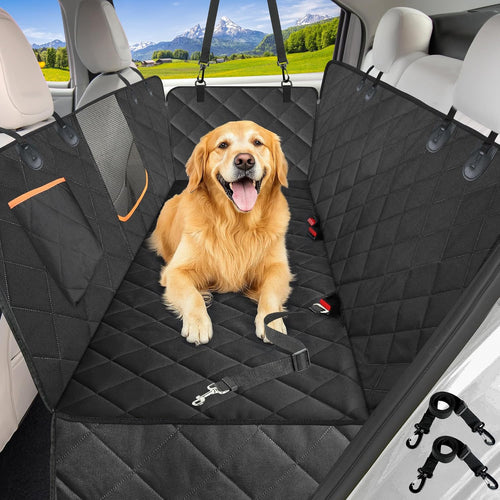 Dog Car Seat Cover for Back Seat, Waterproof Hammock for Car&Suv